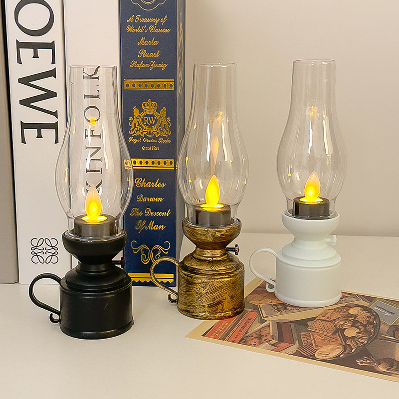VintageLamp β Vintage LED Kerosene Lamp with Flickering Flame