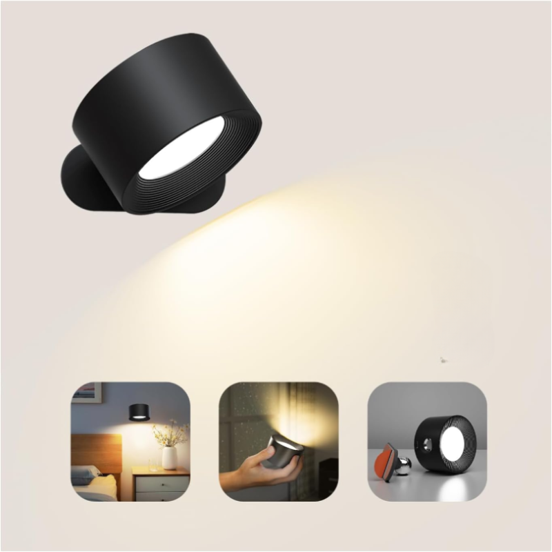 RotatingLamp – Wireless Rotating LED Wall Light