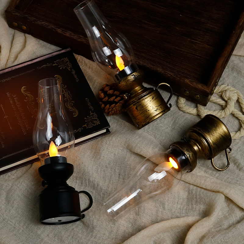 VintageLamp – Vintage LED Kerosene Lamp with Flickering Flame