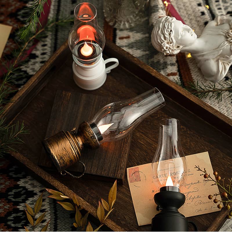 VintageLamp – Vintage LED Kerosene Lamp with Flickering Flame